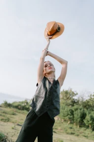 Leather Vest with CutOut Detailing